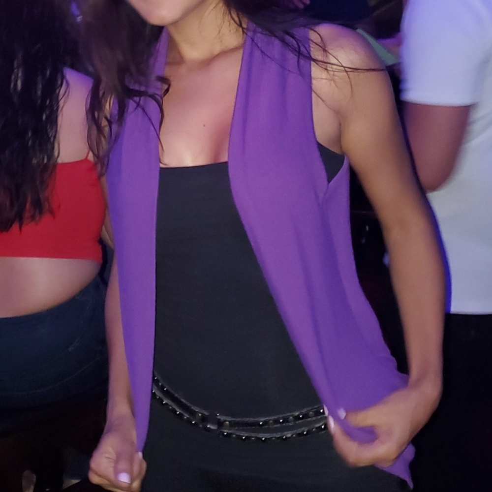 Purple vest cotton